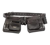 Draper Double Pouch Tool Belt Oil Tanned Leather With 50mm Belt 03138
