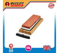 Draper Double Sided Whetstone Sharpening Stone Non-Slip Base 1000-6000 Grit