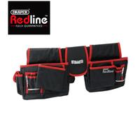 Draper Double Tool Belt Pouch 16 Pockets Hammer Loops Mobile Phone Holder 67832