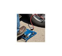 Draper DoubleCylinder Foot Pump Pressure Gauge and Accessories Porta