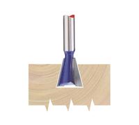 Draper Dovetail Router Bit, 14mm Diameter, 1/4" Shank, Tungsten Carbide Tip