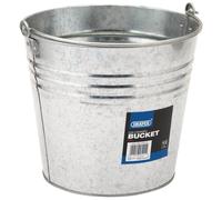 Draper DRA53241 Galvanised Steel Bucket, Silver