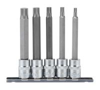 Draper Draper 3/8'' 5 Piece Square Drive 100mm Spline Socket Bit Set 111