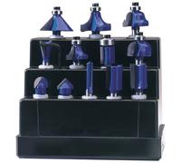 Draper Draper DRB12B 12 Piece 1/2" TCT Router Bit Set