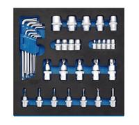 Draper Expert 63512 Draper Tx-Star® Screwdriver Insert Bits And Keys In 1/2 Drawer Eva Insert Tray (35 Piece) per set