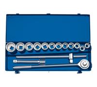 Draper Draper HI-TORQ® Metric Socket Set in Metal Case, 3/4" Sq. Dr. (15 Pi