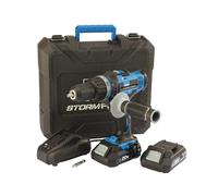 DRAPER Draper Stormforce® 20V Combi Drill with 2 x 2.0Ah batteries and charger [89523]