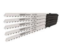Draper 81718 Expert 5 Piece DT101BR 100mm Jigsaw Blade Set, 230 V, Silver, 100 mm