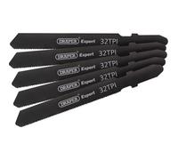 Draper 81731 Expert 5 Piece DT118G 92mm Jigsaw Blade Set, 230 V, Black, 92 mm