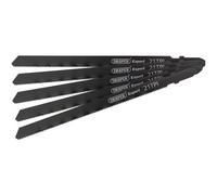 Draper 81732 Expert 5 Piece DT318A 130mm Jigsaw Blade Set, 230 V, Black, 130 mm