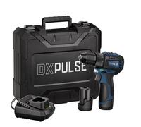 Draper Dxpulse 12V Brushless Drill Driver Kit, 2 X 2.0Ah Batteries, 1 X Charger