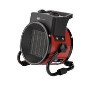 Draper 230V PTC Electric Space Heater with 2Kw Adjustable Thermostat, Red