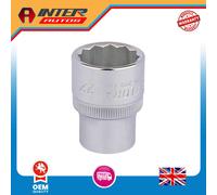 Draper Elora Bi-Hexagon Socket, 1-2" Sq. Dr., 22mm 24674