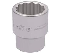 Draper Elora Chrome Socket 1-1/2in 1in Drive Imperial Bi Hex Standard 53053