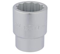 Draper Elora Chrome Socket 1-7/16in 1in Drive Imperial Bi Hex Standard 53045