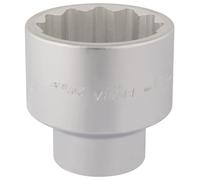 Draper Elora Chrome Socket 2-9/16in 1in Drive Imperial Bi Hex Standard 67385