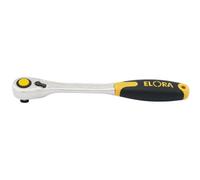 Draper Elora Fine Tooth Quick Release Soft Grip Reversible Ratchet, 1/2" Sq. Dr., 270mm 25930
