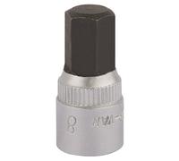 Draper Elora Hexagon Screwdriver Socket, 1/4" Sq. Dr., 8mm 11128