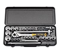 Draper Elora Metric And Imperial Socket Set, 1/2" Sq. Dr. (28 Piece) 50650