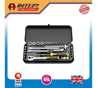 Draper Elora Metric Socket Set, 1-4" Sq. Dr. (31 Piece) 25931