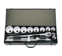 Draper 53037 Elora Metric Socket Set, 1" Sq. Dr. (14 Piece)