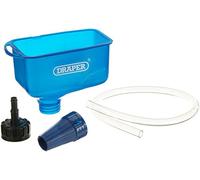 Draper Engine Oil Fuel Funnel with Flexible Hose | Wide Mouth Multifunctional Extra Large Funnel for Car Automotive | 26327, Blue