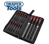 DayPlus Engineers Hand/Needle File Tool Set with Canvas Carrying Case 17Pcs AAA