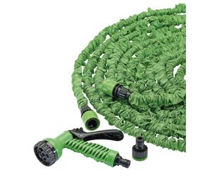 Draper Expanding Recoil Water Hose Kit Rubber 30m Bore 10mm With Spray Gun 19728