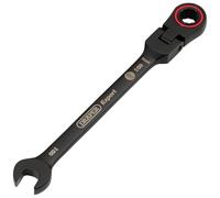 Draper Expert Hi-Torq® Metric Flexible Head Ratchet Combination Spanner 8Mm Black each 1 03914