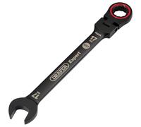 Draper Expert Hi-Torq® Metric Flexible Head Ratchet Combination Spanner 17Mm Black each 1 03924