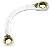Draper Expert Hi-Torq® Double Ring Ratchet Half Moon Spanner 19 X 22Mm Pk 1 03937
