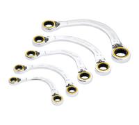 Draper Spanner Set 03941 Expert HI-TORQ Double Ring Ratchet Half Moon - 5 Piece