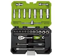 Draper Expert 04463 Metric Socket Set 1/4in Sq. Dr. Green (25 Piece) each 1