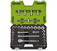 Draper Expert 04465 Mm/Af Combined Socket Set 1/2in Sq. Dr. Green (41 Piece) each 1