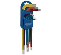 Draper Expert 04905 Metric Long Arm Hex Key Set C/Coded (9 Pcs)
