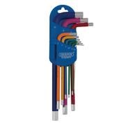 Draper Expert 04905 Metric Long Arm Hex Key Set Colour Coded (9 Piece) 1