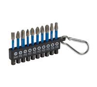 Draper Expert 04933 Impact Screwdriver Bit Set 50Mm 1/4in Hex (10 Piece) 1