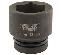 Draper Expert 05123 Expert Hi-Torq® 6 Point Impact Socket 1in Sq. Dr. 43Mm each