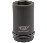 Draper Expert 05147 Expert Hi-Torq® 6 Point Deep Impact Socket 1in Sq. Dr. 33Mm each