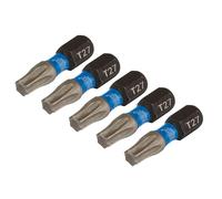 Draper Expert 05495 Tx-Star® Impact Screwdriver Bits T27 X 25Mm 1/4in Hex (Pack Of 5) 1