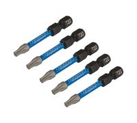 Draper Expert Impact Torx Screwdriver Bits T20 50mm Pack of 5