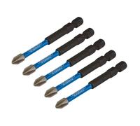 Draper Expert Impact Phillips Screwdriver Bits PH2 75mm Pack of 5