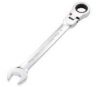 Metric Combination Spanner with Flexible Head and Double Ratcheting Features (16mm)