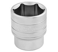 Draper 1/2" Drive Satin Finish Hexagon Socket Metric 1/2" 30mm