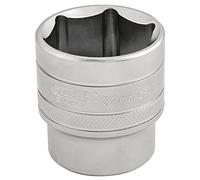 Draper Expert 1/2" 32mm Square Drive Socket | 6 Point Hex Socket | Chrome Vanadium Steel Wrench Accessory | 16622