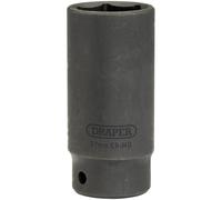 Draper Expert HI-TORQ® 1/2" 27mm Deep Impact Socket | 6 Point Hex Socket | Chrome Vanadium Steel Wrench Accessory | 12748