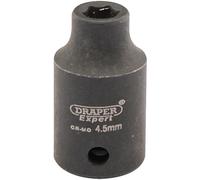 Draper Expert 1/4" Drive Hi Torq Hexagon Impact Socket Metric 1/4" 4.5mm