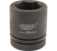 Draper Expert 1" Drive Hexagon Impact Socket Metric 1" 36mm