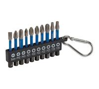 Draper Expert 10 Piece Keyring Impact Screwdriver Bit Set
