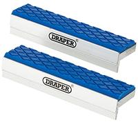 Draper Expert 100mm Soft Vice Jaws | Engineers Tool | Vice Grips | Professional Tools | Workbench Acessories | 18 x 11 x 2.2 cm | Heavy-Duty Magnets | 14178